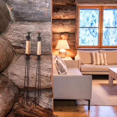 Keloruka 15 Luxury Lodge, 5 Ensuite Bedrooms, 250 M2, Jacuzzi, 2 X Pass Alpehytte Ruka